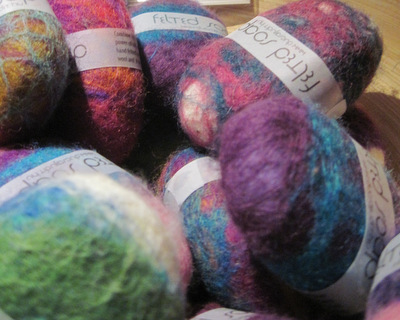 Felted soap